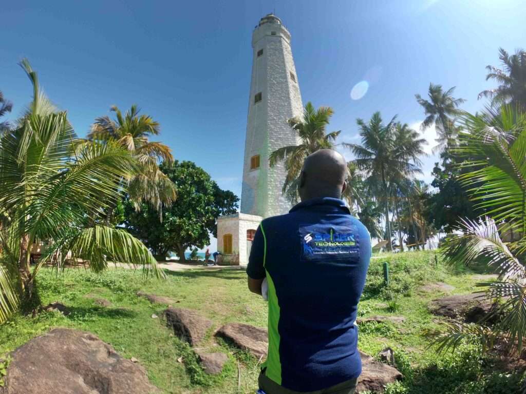 Dondra Lighthouse Rope Access Facade Cleaning by Spider Technologies: Your One-Stop Rope Access Solution Provider for Industrial, Commercial, and Residential Buildings in Sri Lanka.